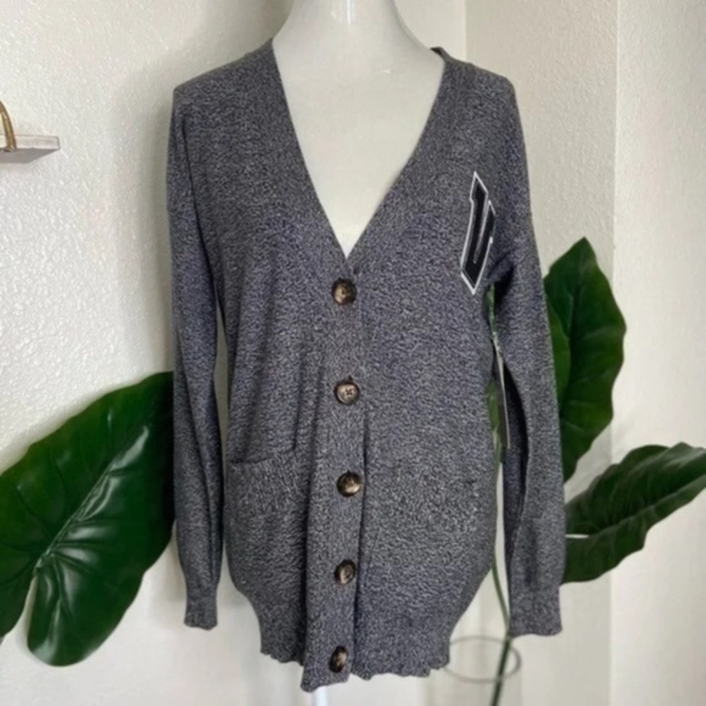 VANS Psychpop Varsity Cotton Sweater Grey S
